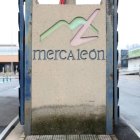 Entrada a las instalaciones de Mercaleón.