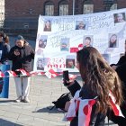  Manifestación de familias groenlandesas en Copenhague (Dinamarca).