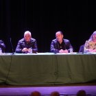 Directiva del Canal Alto del Bierzo, ayer en la asamblea en Río Selmo de Ponferrada.