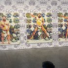 Una de las obras de la exposición 'Don Quixote' enla que Ai Weiwei se autorretrata.