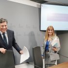 Carriedo presenta la contabilidad de la autonomía ayer, en Valladolid.