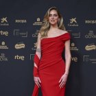 La influencer Chiara Ferragni llega a la alfombra roja de la 39 edición de los Premios Goya de la Academia de Cine.