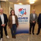 Directivos sanitarioss en la jornada sobre trasplantes celebrada en un hotel de Ponferrada en la pasada jornada.