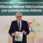 El presidente de Mercadona, Juan Roig, en la presentación de resultados de la empresa.