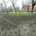 Resiembran el parque de San Francisco, donde se asienta el Come y Calle