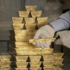 Imagen de archivo de lingotes de oro. EFE/Hugo Philpott.