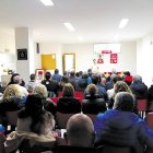 Militantes socialistas en Laciana, en la intervención de Cendón.