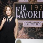 La actriz Verónica Sánchez durante la presentación de la serie 'La favorita 1922' este miércoles en Madrid.