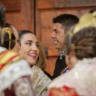  El president Carlos Mazón en la recepción ofrecida a los representantes de las fallas.