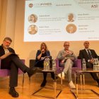Julio Álvarez, a la izquierda, en la cita en Madrid.