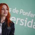 Sara García, durante su visita anterior.