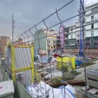 Obras por la construcción de pisos de protección oficial en Barcelona.