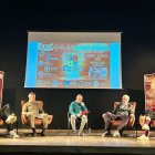 Cristina Viñuela, Manolo Cadenas, Jesús Rodríguez, Pepe Estrada y Yoli Chamorro, en La Robla.