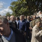 Feijóo y el presidente de Castilla-La Mancha, García-Page ayer, en Talavera.