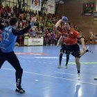Alberto Martín fue uno de los jugadores más descatados del Ademar, sobre todo en la primera mitad del encuentro.