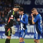 Una semana más Prieto fue el mejor de la Deportiva, aunque nada pudo hacer en el gol.