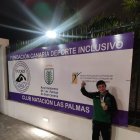 Pablo Rodríguez con una de las medallas conseguidas.