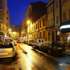 Vista de la calle Pérez Galdós de León.