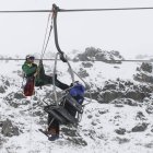 Parte del rescate efectuado por un miembro del Greim.