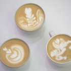 Las tazas se convierten en lienzos sobre los que los baristas plasman sus creaciones a través del 'latte art', el arte del café con leche, sabedores de que sus pinturas son efímeras, que suelen esfumarse al primer sorbo, aunque alguno logra resistir un poco más, y que tienen como objetivo dar "un plus" al producto que ofrecen. EFE/ Salvador Sas