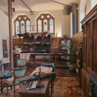 Imagen interior de Museo Casa Botines, en donde se puede ver la recreación interior de los primeros años de vida del edificio.