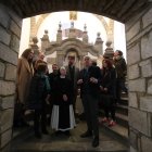 Los miembros de la Comisión de Patrimonio, con la superiora del convento, Sor Esther.