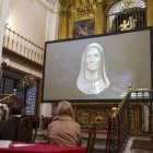 La imagen de Santa Teresa recreada.
