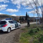 Patrulla de la Guardia Civil en La Seca.