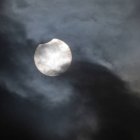 Vista del eclipse desde Senegal.