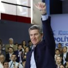 El presidente del PP, Alberto Núñez Feijóo durante la clausura la Interparlamentaria del PP, este domingo en Sevilla. EFE/Julio Muñoz