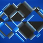 'Silencio iluminado XXIV', una de las obras que se pueden en la exposición de Javier Victorero en el ILC de la Diputación.