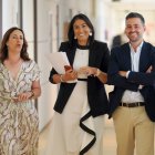 Los procuradores socialistas Ana Sánchez y Diego Moreno.
