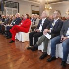 Las autoridades, en la inauguración de la jornada de Ferduero.