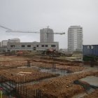 Estado de las obras del Conservatorio de León, paradas desde abril de 2023.