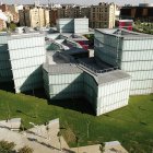 Imágenes del Musac desde diferentes puntos de vista y de sus creadores, Luis Mansilla y Emilio Tuñón.