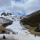 La poca nieve es ya evidente.