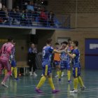Los jugadores leoneses celebran la victoria.