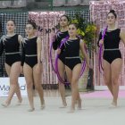 Un momento del torneo de gimnasia rítmica de Astorga.