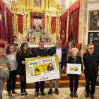 La parroquia de San Bartolomé acogió la presentación del cupón conmemorativo.