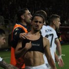 Txus Alba anotó el gol de la victoria de la Cultural frente a la SD Tarazona en la primera vuelta en el Reino de León (2-1).