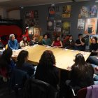 Participantes en el laboratorio cinematográfico.