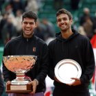 Carlos Alcaraz y el italiano Lorenzo Musetti.
