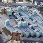 Vista aérea del Museo de Arte Contemporáneo de Castilla y León Musac.