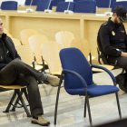 - El exdirigente de ETA José Javier Arizkuren Ruiz, "Kantauri", durante el juicio en la Audiencia Nacional por ordenar el asesinato del concejal del PP Alberto Jiménez-Becerril y su esposa. EFE/Chema Moya ***POOL***