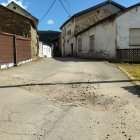 Estado de una de las calles de Fabero, en una imagen del PP.