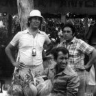 Vargas Llosa, el leonés Valdesaz y José Sacristán.