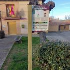 Uno de los paneles explicativos de la ruta.