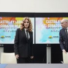 Mar Sancho y Carlos Martín Tobalina, viceconsejeros de Cultura y Economía.