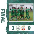 Los jugadores maragatos celebran uno de sus goles.