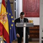 Sánchez, en una comparecencia en China.